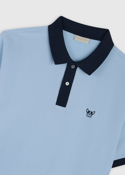 Hudson Baby Blue Navy Polo