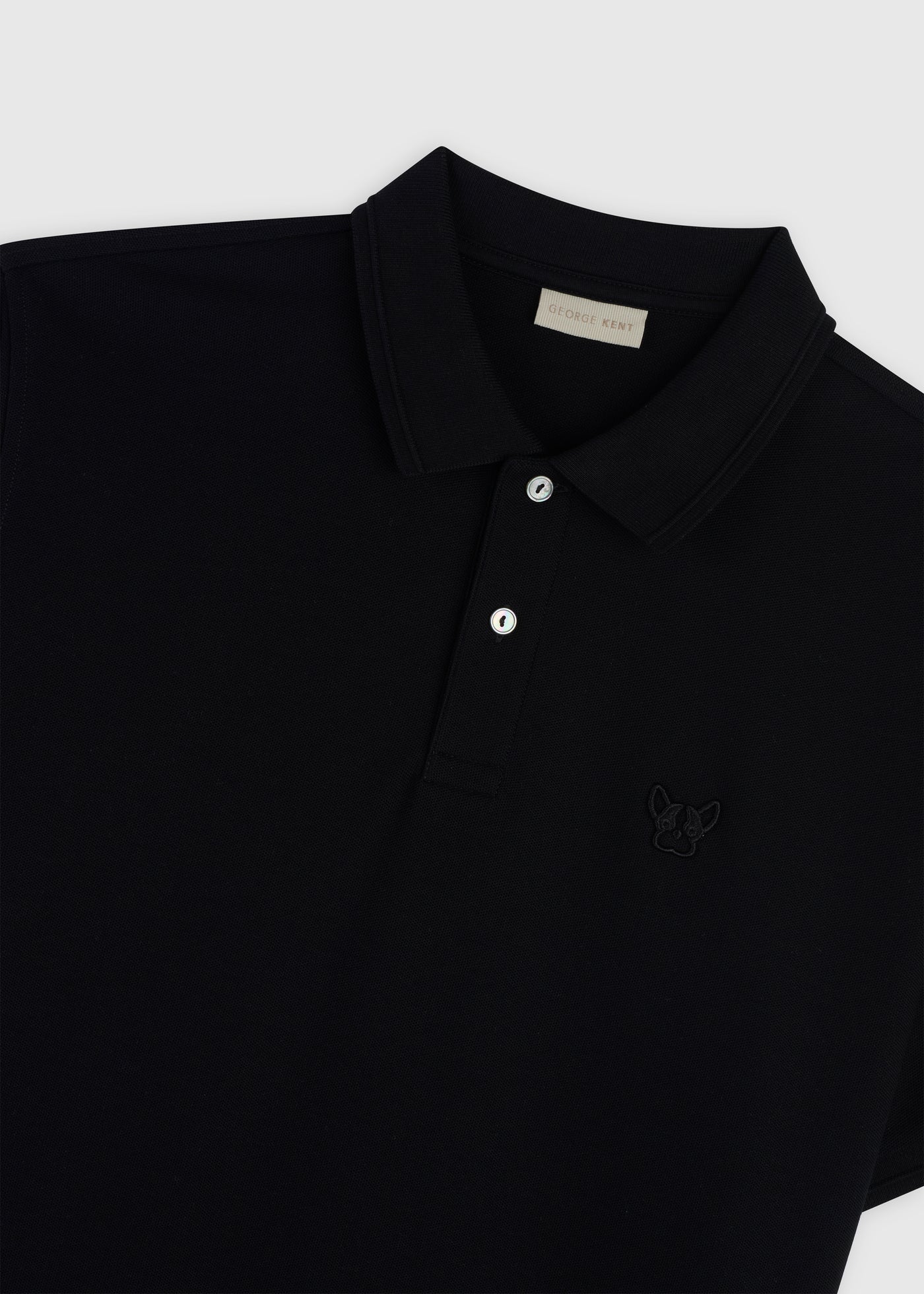 3D Logo Black Polo