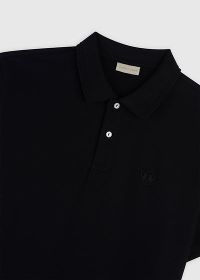3D Logo Black Polo