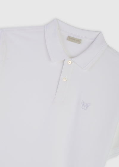 3D Logo White Polo