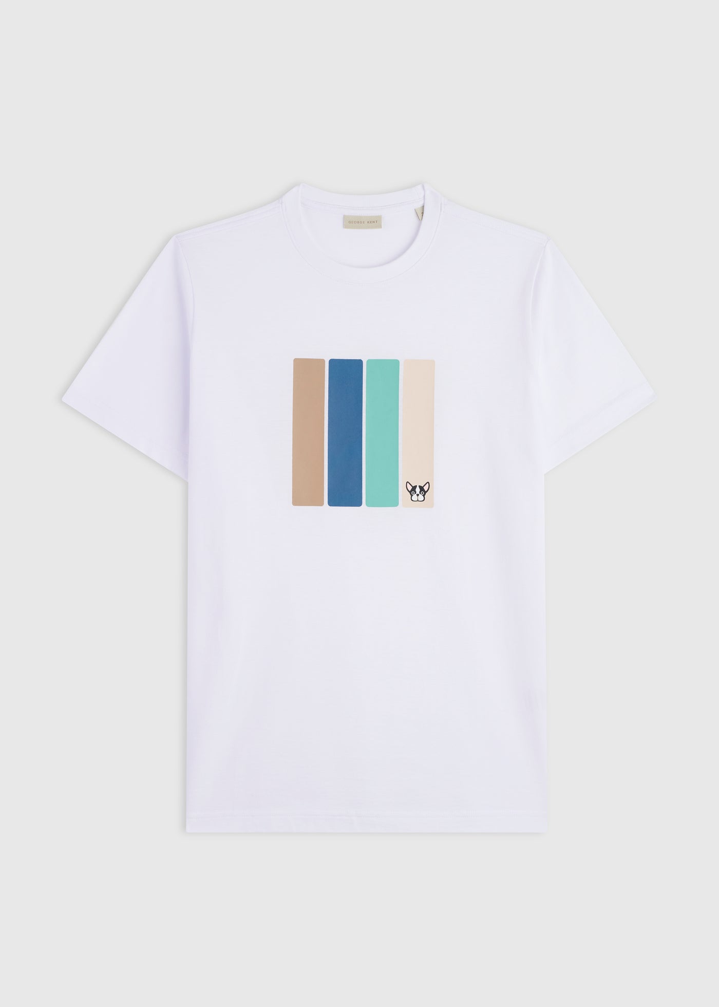 Color Bars White Tee