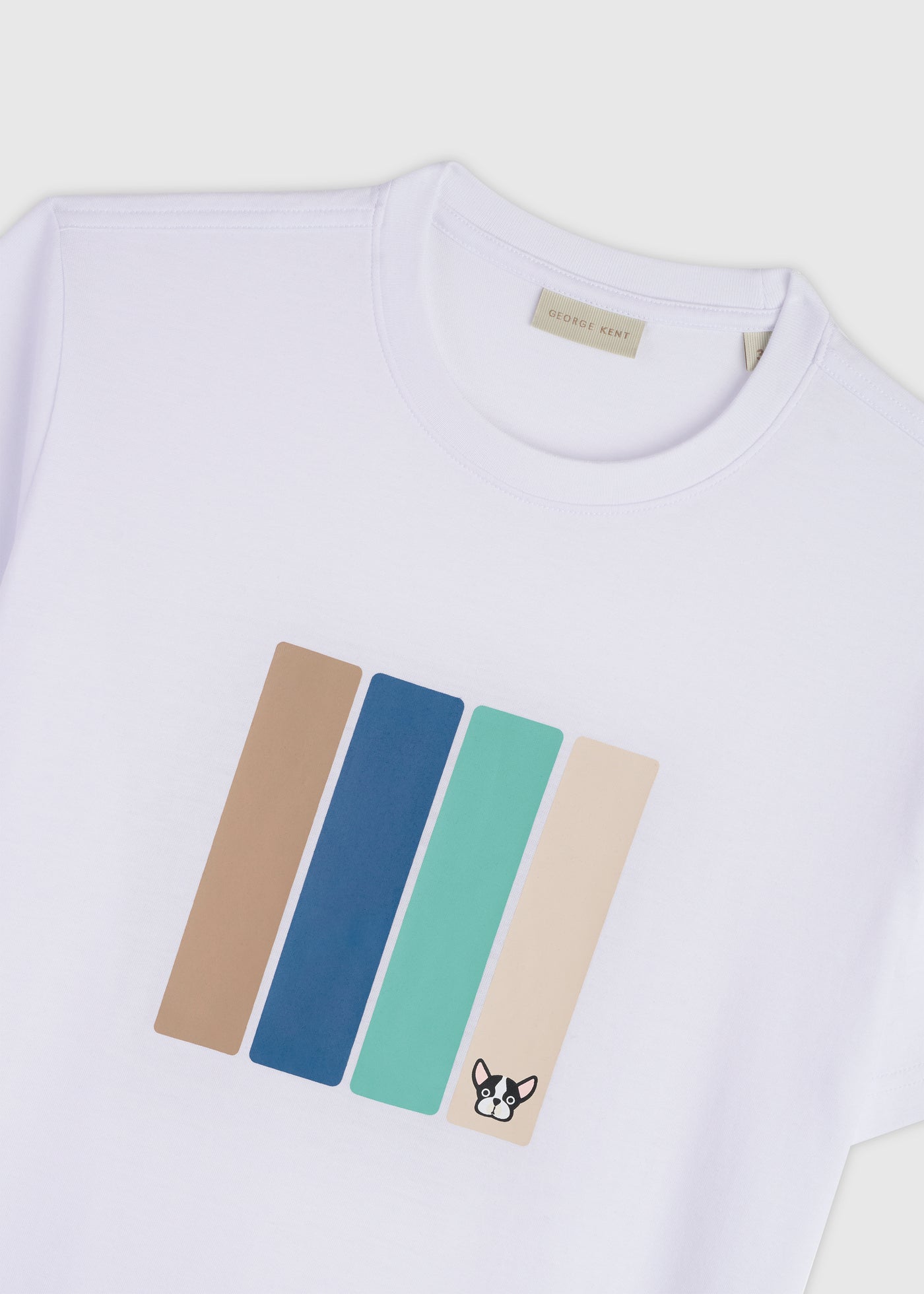 Color Bars White Tee