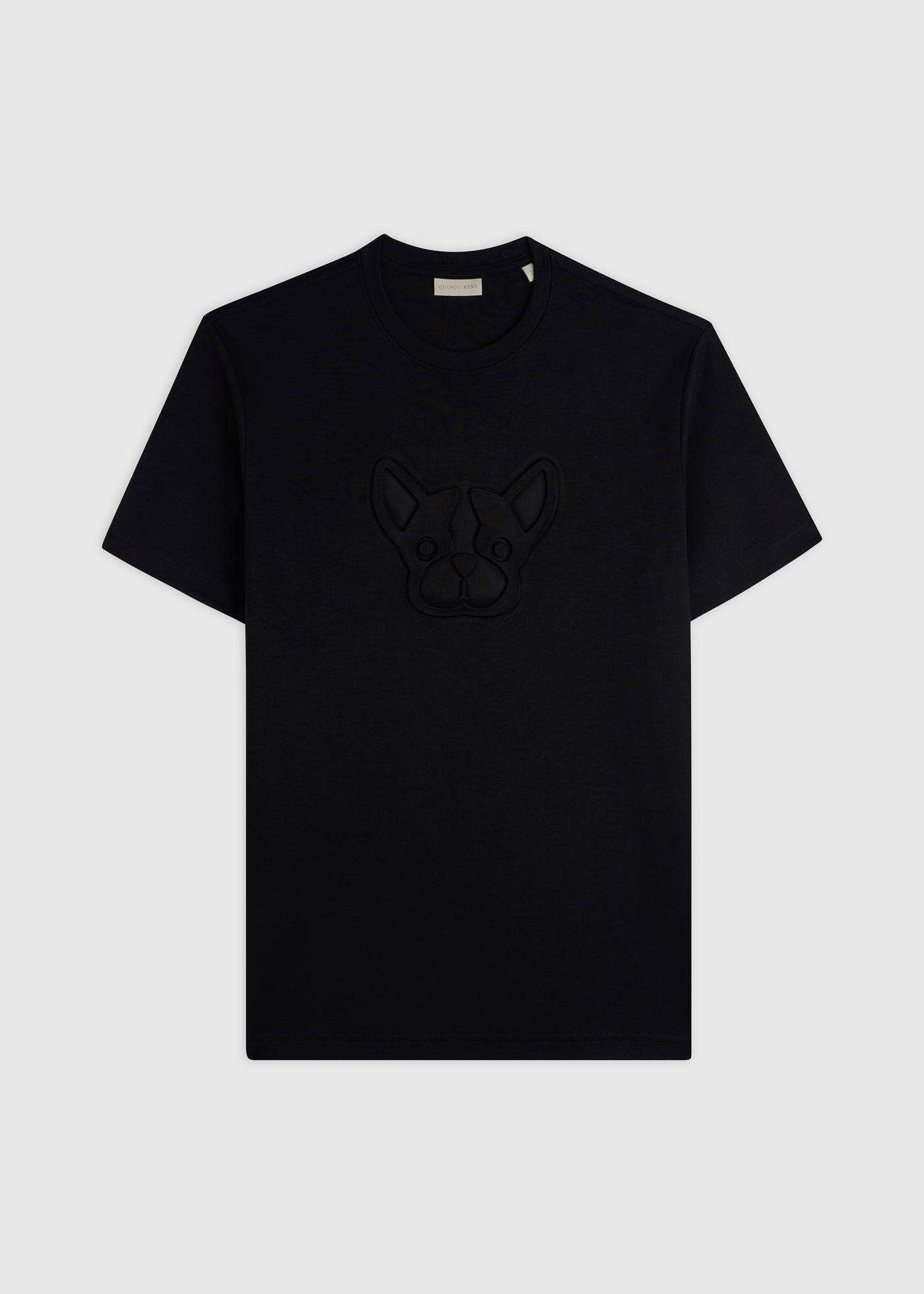Embossed Logo Black Tee