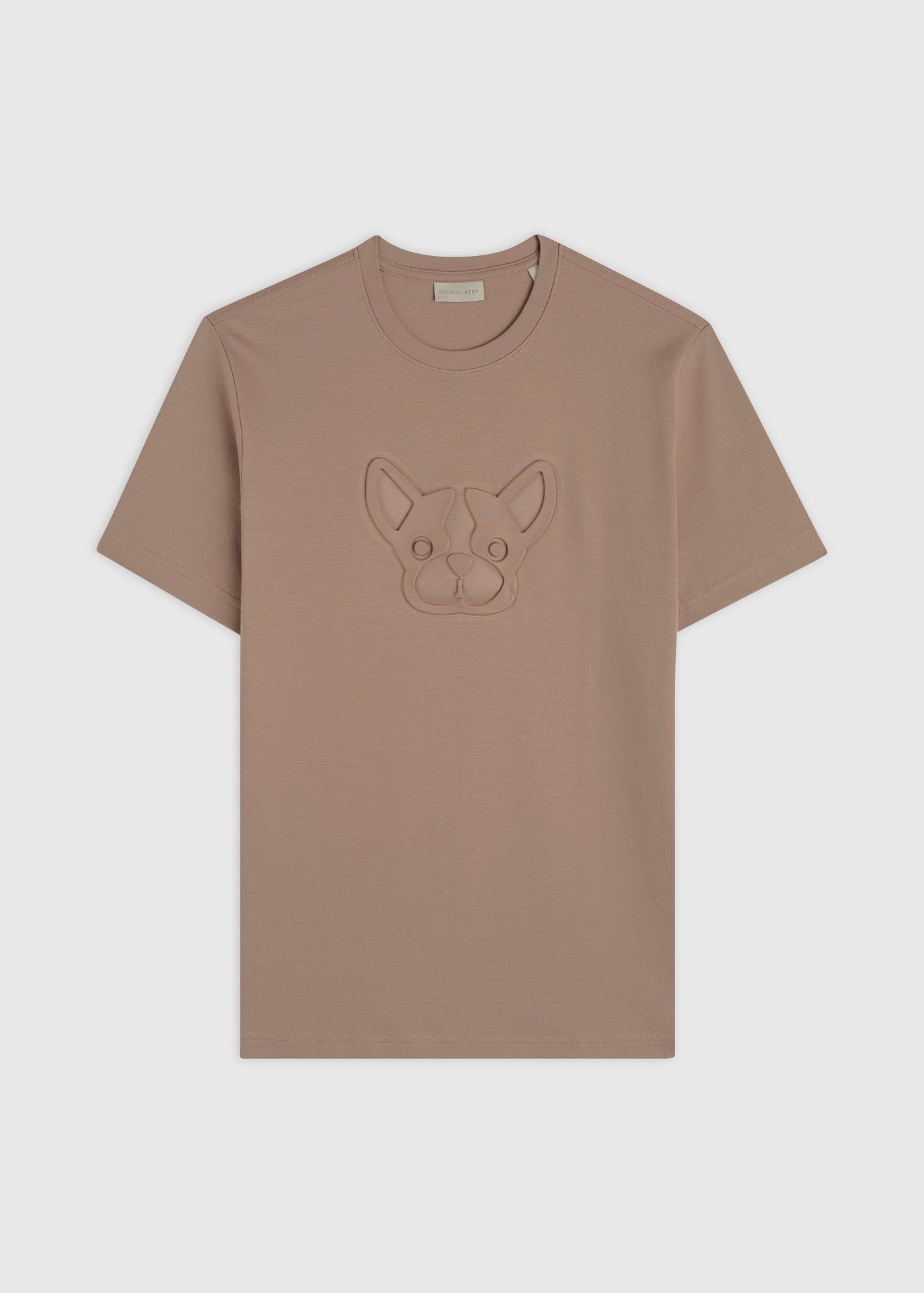 Embossed Logo Almondine Tee
