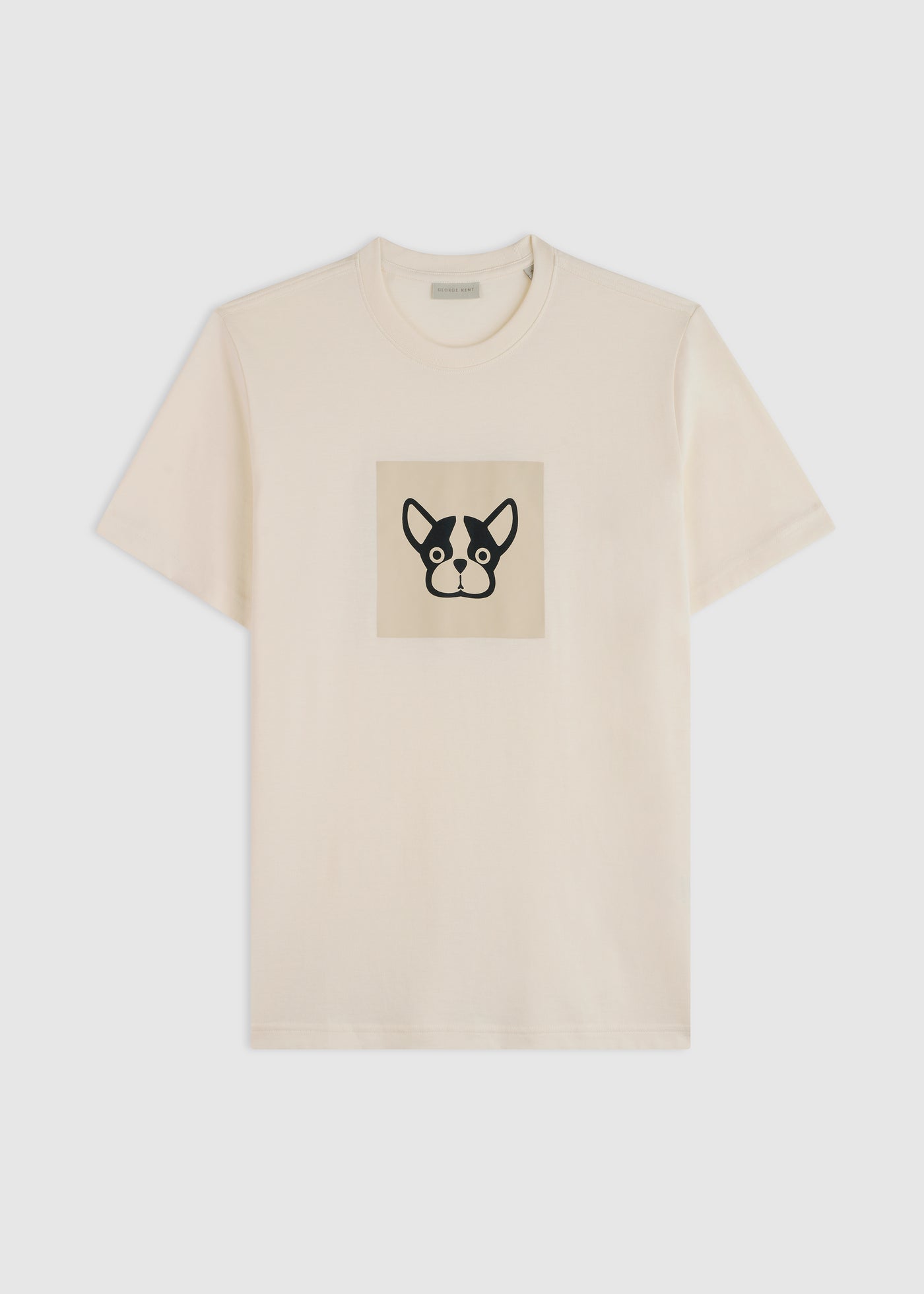 Monochrome Box Antique White Tee