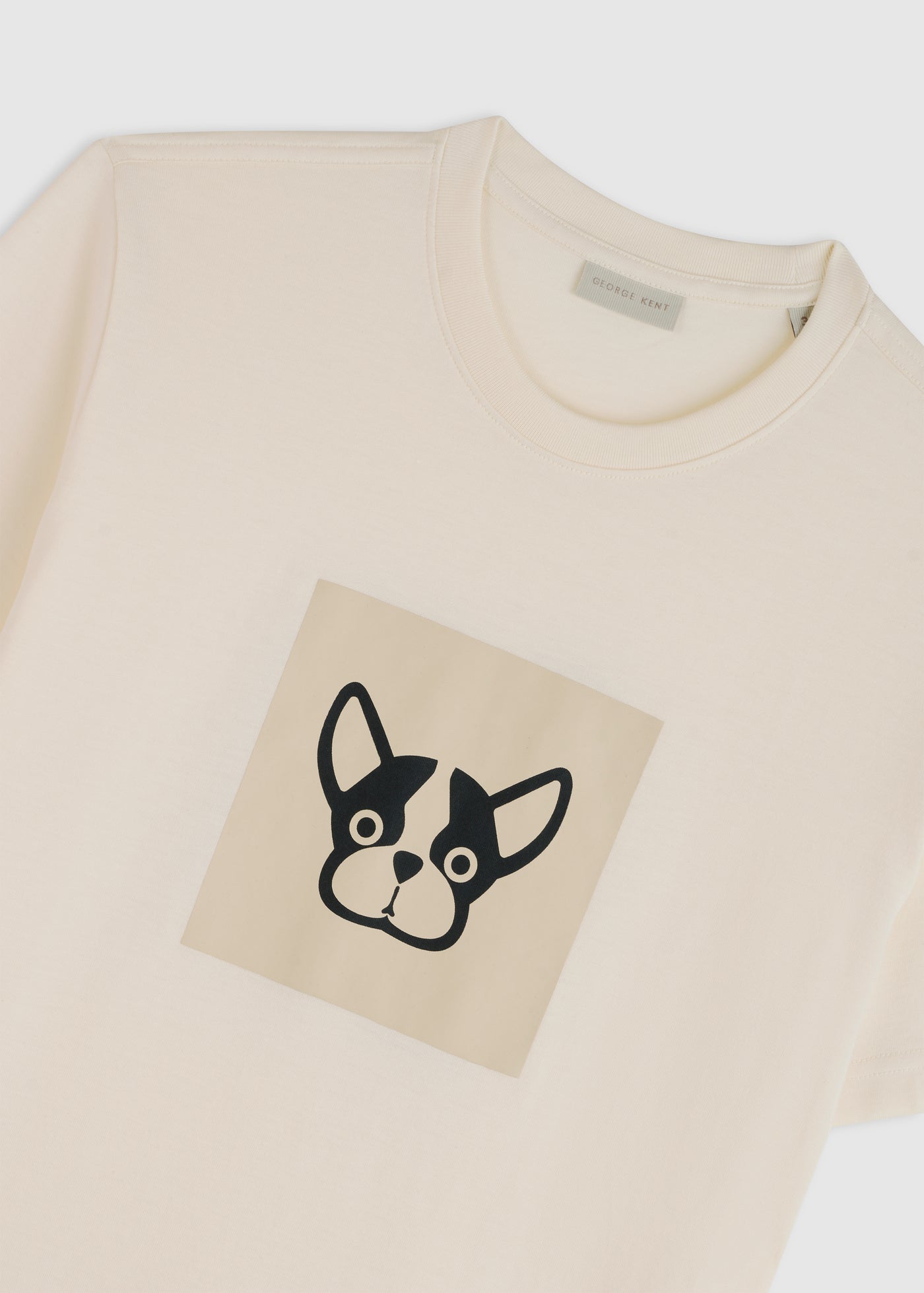 Monochrome Box Antique White Tee