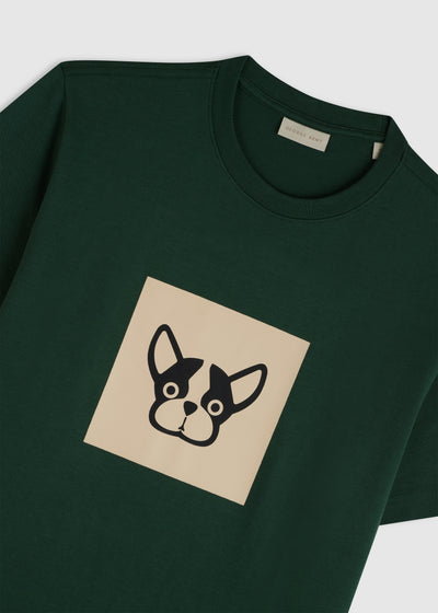 Monochrome Box Green Tee