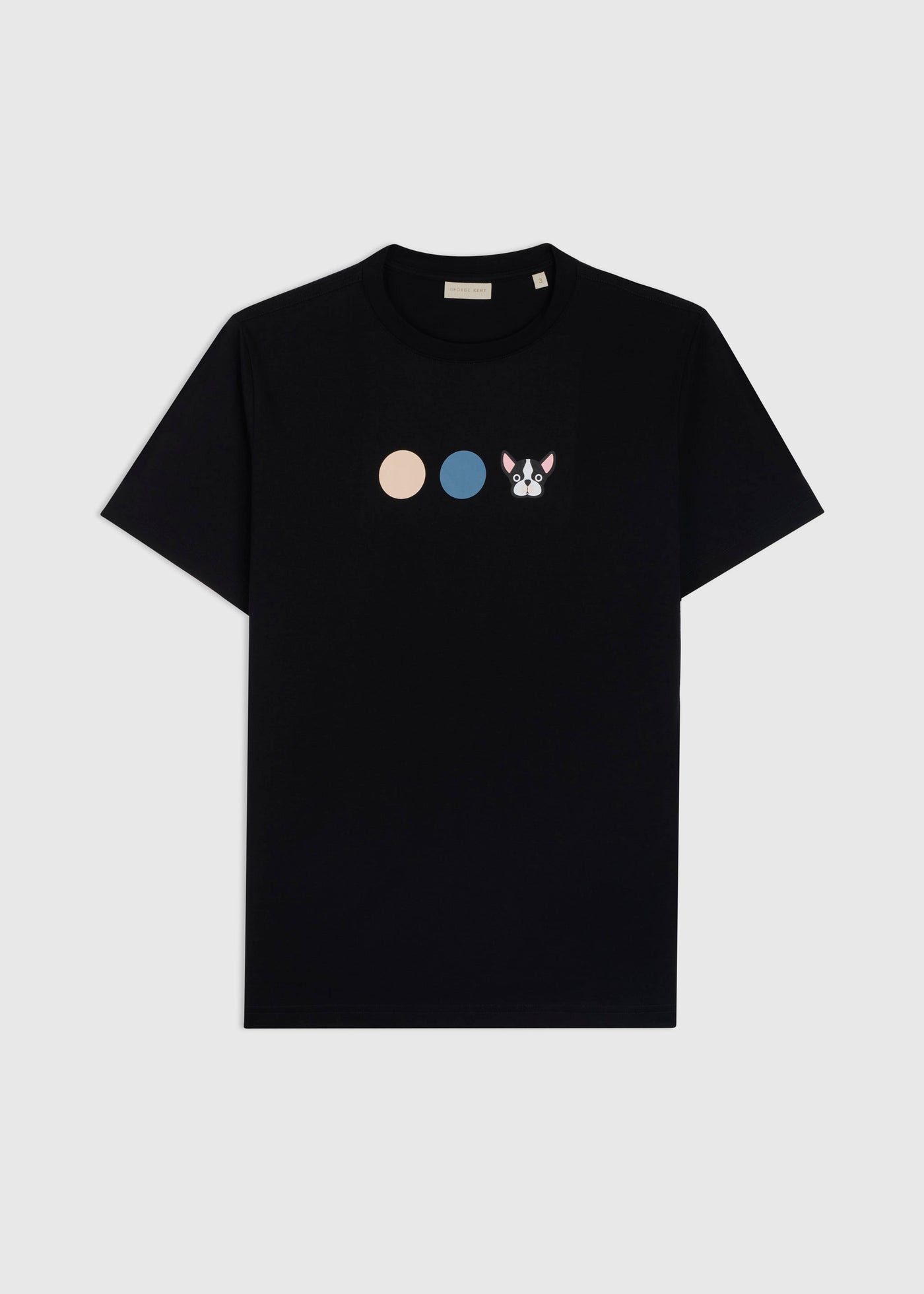 Multicolor Black Tee