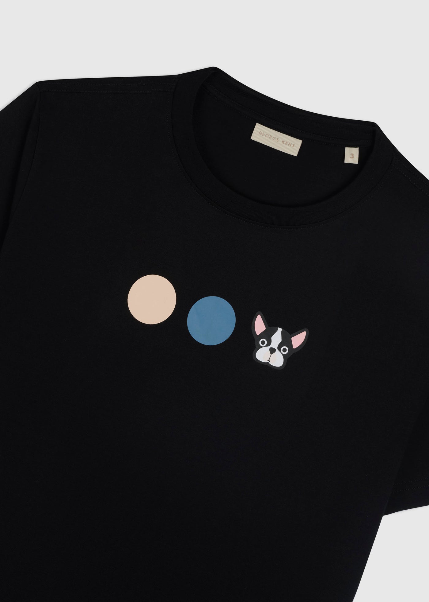 Multicolor Black Tee