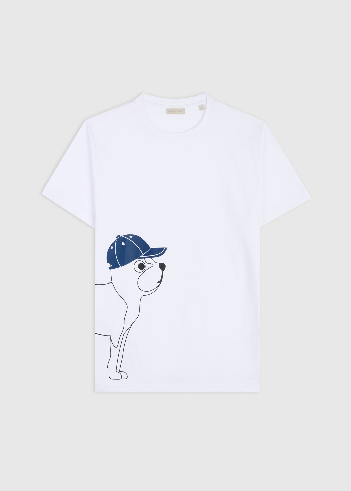 Big Dog Sketch White Tee