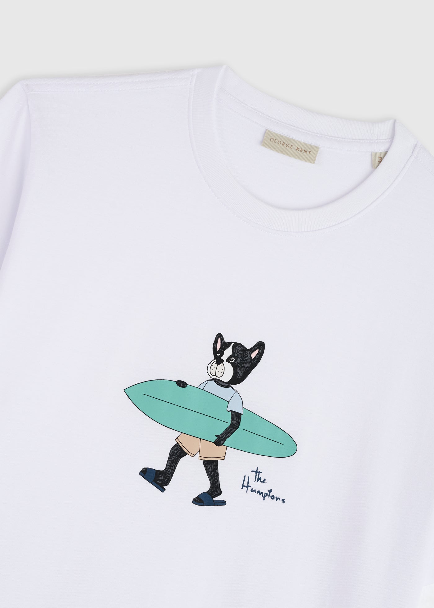 Surfing At The Hamptons White Tee