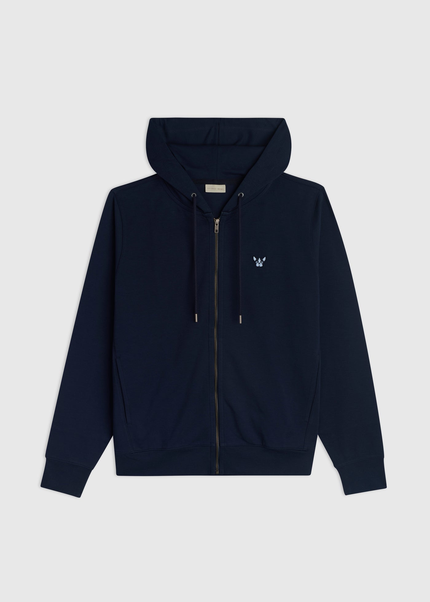 Navy Zip-Up Hoodie